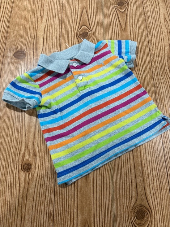 Label Of Graded Goods Other - 7/$20 H&M Striped Multi-Color Polo Shirt Sleeve Shirt 100% Cotton Kids